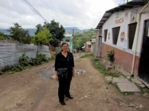 Sonia on assignment in Honduras in July 2014.